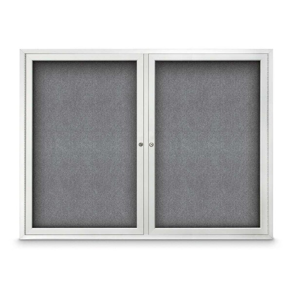 Sliding Door Indoor Enclosed Corkboard, 9